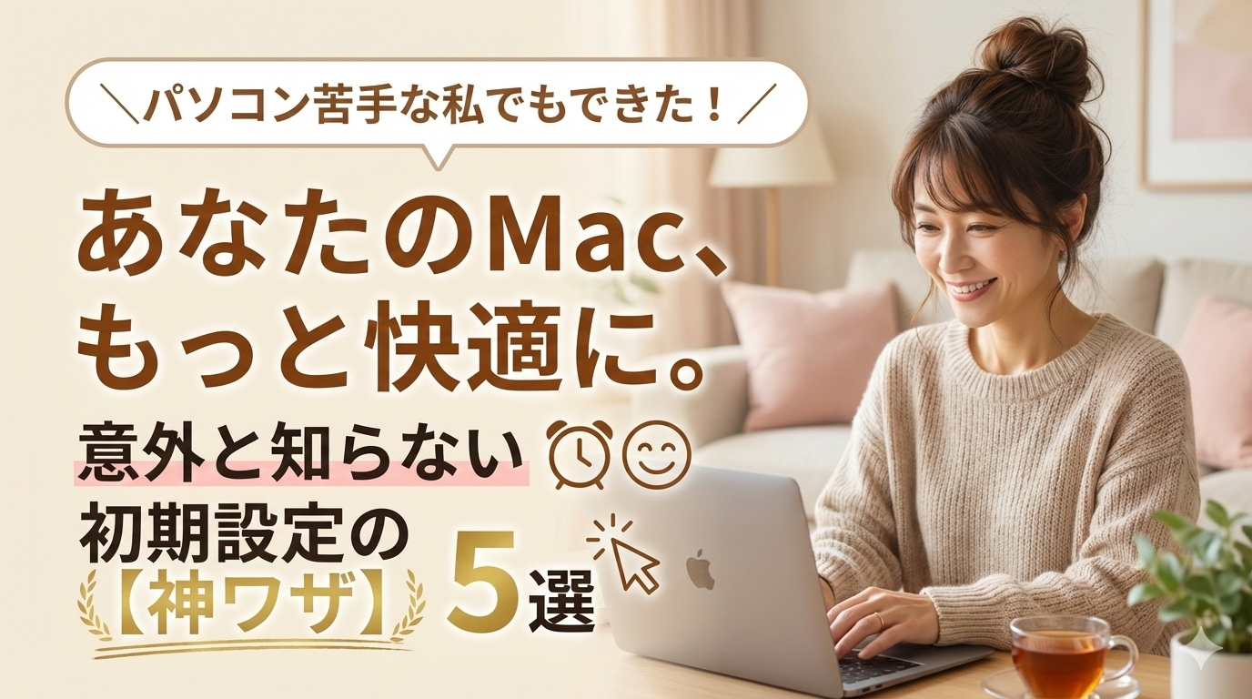 あなたのMac,もっと快適に。意外と知らない神設定